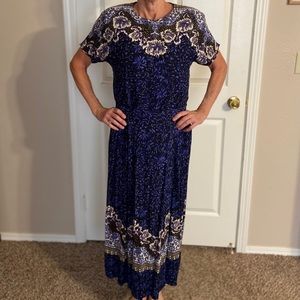 Vintage Short Sleeve 2-Piece-Set Dress